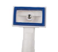 EaseSunny Passoire d'évier de cuisine, siphon de vidange, bouchon de trop-plein de 110 mm, mécanisme de tirette en acier inoxydable 304 pour lavabo blanc