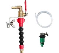 EaseSunny Pulvérisateur d'eau, dépoussiérant, buse de refroidissement pour machine à découper, plastique flexible haute température, compatible avec tuyau de 6 mm, avec tuyau et support de 5 m, noir