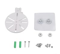 EaseSunny Support de caméra dôme pour caméra de vidéosurveillance anti-vandalisme, support en plastique robuste, base profonde de conduit, blanc (version sans clous)