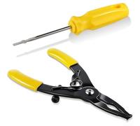 EaseSunny Tête d'arrosage pour système d'arrosage de pelouse - Clé à rotor avec vis d'arrêt pour nettoyage de filtre de buse - Outil d'arrosage de jardin en acier
