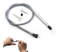 EaseSunny Tige flexible, extension d'outil rotatif, adaptateur de perceuse pour Dremel, 895 mm, câble d'entraînement flexible gris doré pour meulage, polissage, sculpture