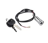 EaseSunny Verrou de porte électrique pour scooter KuKirin G4 avec 2 clés, mécanisme de sécurité antivol en métal robuste, installation facile, argent