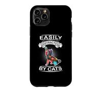 Easily Distracted by Cats Funny Kitten Cat Loves Coque pour iPhone 11 Pro