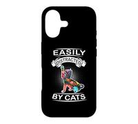 Easily Distracted by Cats Funny Kitten Cat Loves Coque pour iPhone 17