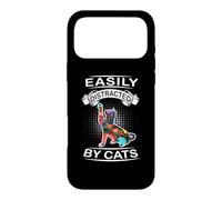 Easily Distracted by Cats Funny Kitten Cat Loves Coque pour iPhone 17 Pro Max