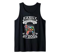 Easily Distracted by Dogs Akita Inu Dog Lovers Puppy Débardeur