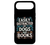 Easily Distracted by Dogs and Books Funny Pet Lover Joke Men Coque pour iPhone Air