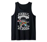 Easily Distracted by Dogs Bull Terrier Dog Lovers Puppy Débardeur