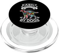 Easily Distracted by Dogs English Pointer Funny Dog Lover PopSockets PopGrip pour MagSafe