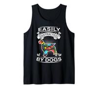 Easily Distracted by Dogs English Springer Spaniel Dog Lover Débardeur