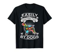 Easily Distracted by Dogs English Springer Spaniel Dog Lover T-Shirt