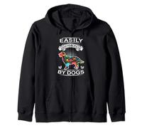 Easily Distracted by Dogs Golden Retriever Dog Lovers Puppy Sweat à Capuche