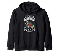 Easily Distracted by Dogs Pembroke Welsh Corgi Dog Lover Sweat à Capuche