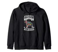 Easily Distracted by Dogs Rhodesian Ridgeback Dog Lovers Sweat à Capuche