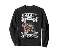 Easily Distracted by Dogs Soft Coated Wheaton Terrier Dog Sweatshirt
