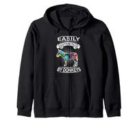 Easily Distracted by Donkeys Funny Animal Donkey Loves Sweat à Capuche