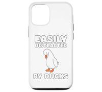 Easily Distracted By Ducks Funny Duck Lover Men Women Kids Coque pour iPhone 12/12 Pro