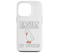 Easily Distracted By Ducks Funny Duck Lover Men Women Kids Coque pour iPhone 13 Pro