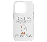 Easily Distracted By Ducks Funny Duck Lover Men Women Kids Coque pour iPhone 14 Pro