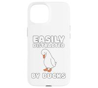 Easily Distracted By Ducks Funny Duck Lover Men Women Kids Coque pour iPhone 15