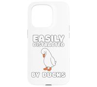 Easily Distracted By Ducks Funny Duck Lover Men Women Kids Coque pour iPhone 15 Pro