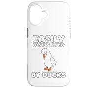 Easily Distracted By Ducks Funny Duck Lover Men Women Kids Coque pour iPhone 16