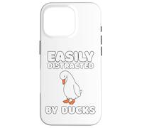 Easily Distracted By Ducks Funny Duck Lover Men Women Kids Coque pour iPhone 16 Pro
