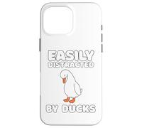 Easily Distracted By Ducks Funny Duck Lover Men Women Kids Coque pour iPhone 16 Pro Max