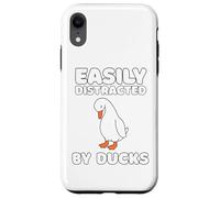 Easily Distracted By Ducks Funny Duck Lover Men Women Kids Coque pour iPhone XR