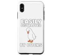 Easily Distracted By Ducks Funny Duck Lover Men Women Kids Coque pour iPhone XS Max