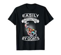 Easily Distracted by Goats Funny Animal Goat Loves T-Shirt