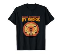 Easily Distracted by radios l Ham Radio Amateur Radio T-Shirt