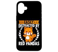 Easily Distracted by Red Pandas Funny Cute Kawaii Red Panda Coque pour iPhone 16 Plus