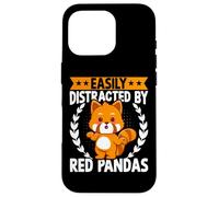 Easily Distracted by Red Pandas Funny Cute Kawaii Red Panda Coque pour iPhone 16 Pro