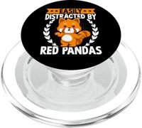 Easily Distracted by Red Pandas Funny Cute Kawaii Red Panda PopSockets PopGrip pour MagSafe
