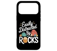 Easily Distracted by Rocks Funny Geologist Stones Lover Joke Coque pour iPhone 17 Pro Max