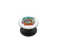 Easily Distracted by Turtles Cute Funny Sea Turtle Lover PopSockets PopGrip Adhésif