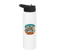 Easily Distracted By Turtles Cute Funny Sea Turtle Lover Stainless Steel Insulated Water Bottle