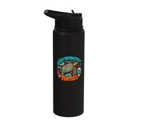 Easily Distracted By Turtles Cute Funny Sea Turtle Lover Stainless Steel Insulated Water Bottle