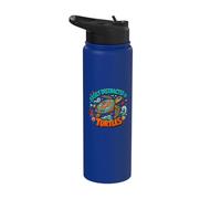 Easily Distracted By Turtles Cute Funny Sea Turtle Lover Stainless Steel Insulated Water Bottle