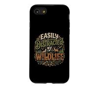 Easily Distracted by Wildlife Nature Lover Hiking Outdoor Coque pour iPhone SE (2020) / 7/8