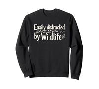 Easily Distracted by Wildlife Nature Lover Hiking Sweatshirt