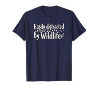 Easily Distracted by Wildlife Nature Lover Hiking T-Shirt