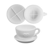 Easily Release : This Tea Cup Candle Mold Has Been Crafted With A Smooth And Non-stick Interior For Easy Demolding Without Destroying Your Finished Product. It's also Easy To Clean, Making Your Candle