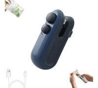 Easilyous Mini Sealing Machine, 2025 2-in-1 USB-C Rechargeable Snack Bag Sealer, Mini Sealer Small Household Hand Pressure Sealer (1Pcs*Blue)