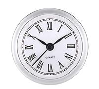 Easnea Insert d'horloge à quartz de 61 mm - Insert de tête d'horloge ronde - Insert d'horloge à quartz - Insertion d'horloge à quartz classique - Accessoires de réparation