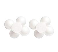 Easnea Lot de 10 boules de polystyrène demi-rondes de 12 cm en mousse de polystyrène pour loisirs créatifs, décoration de mariage, maison, école, projets de bricolage