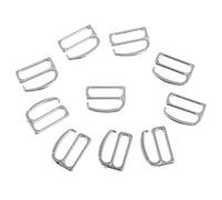 Easnea Lot de 10 crochets de rechange pour soutien-gorge - Pour maillots de bain, lingerie, soutien-gorge, transparent, 15 mm de large