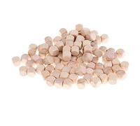 Easnea Lot de 100 dés vierges en bois, 6 faces D6 10 mm, pour bricolage et accessoires de jeu DND et D