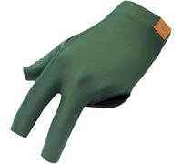 Easnea Lot de 2 gants de billard à trois doigts respirants antidérapants pour entraînement de billard (vert foncé)
